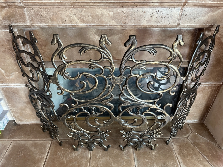 Just Added - Metal Decorative Fireplace Screen 52'W X 32.5'H [Photo 2]