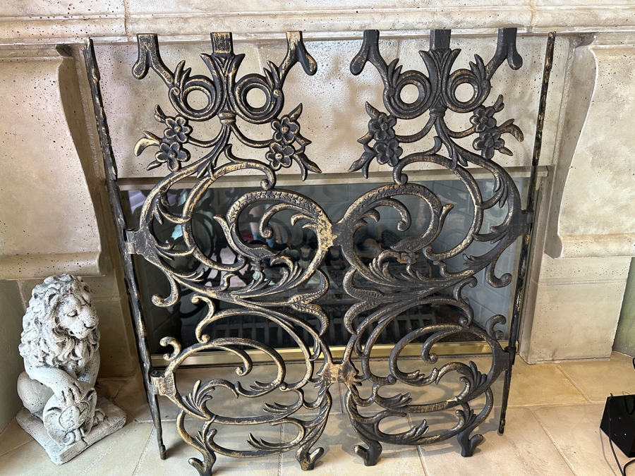 Just Added - Metal Decorative Fireplace Screen 52'W X 32.5'H [Photo 2]