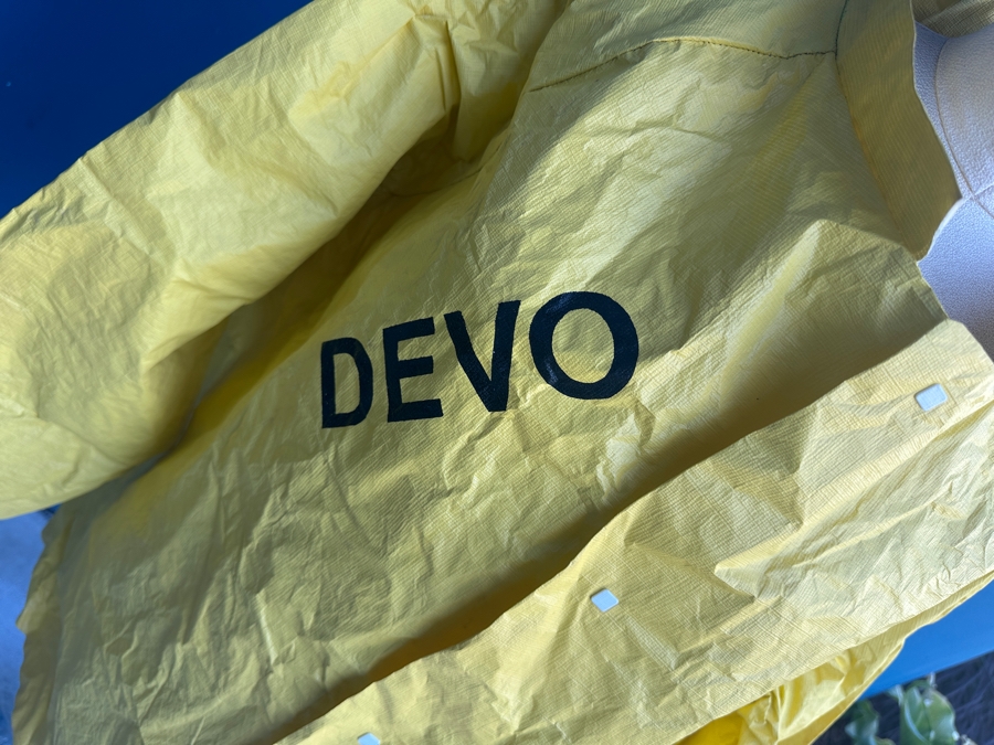 Vintage 1980 DEVO Radiation Suit Size Medium With DEVO Energy Dome Red Hat [Photo 5]