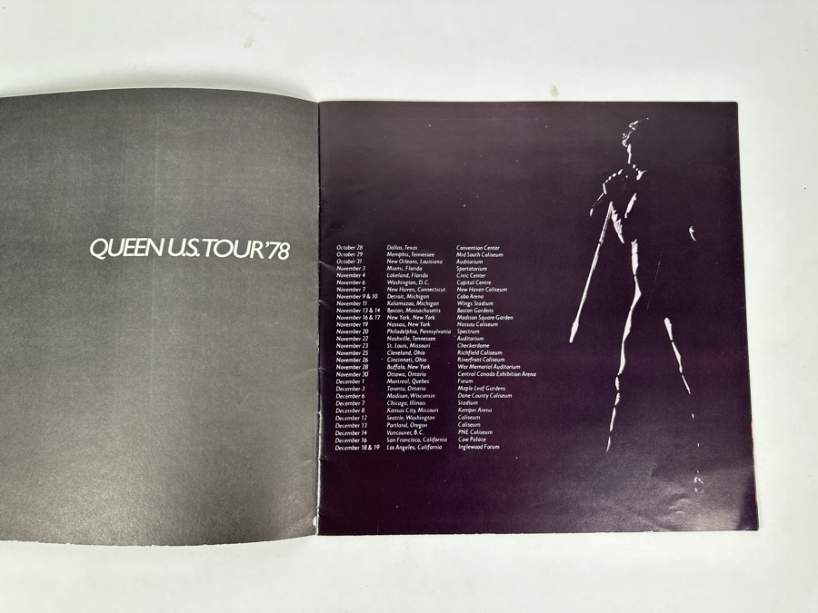 JUST ADDED - Vintage 1978 Queen Official Concert U.S. Tour Program 11 X 11 [Photo 3]