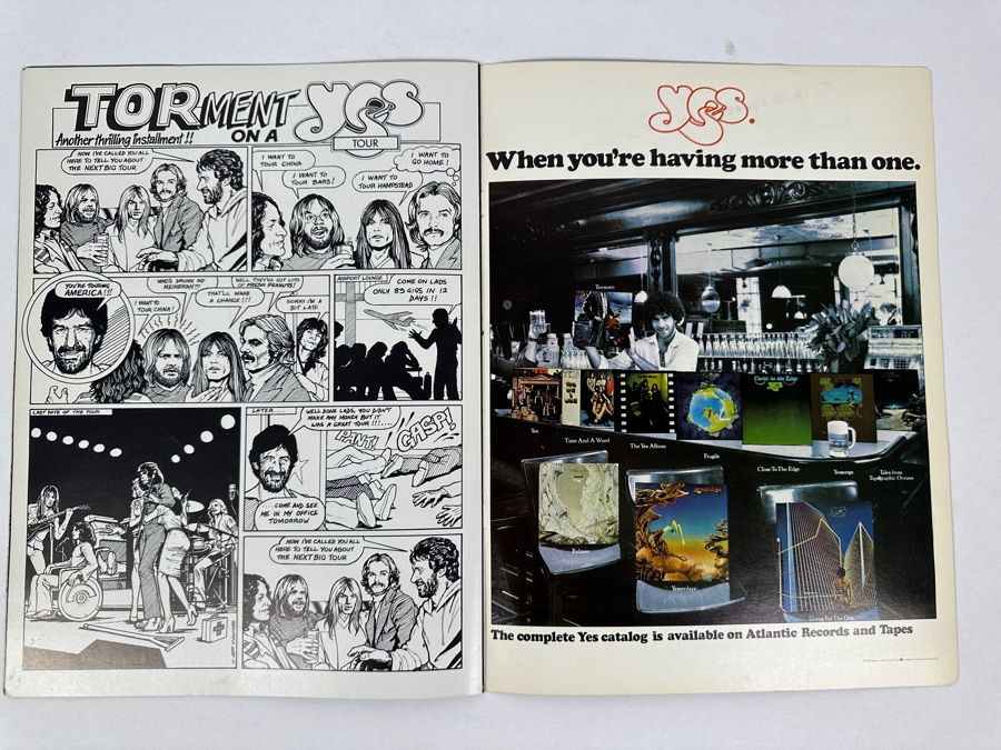 JUST ADDED - Vintage 1978 YES Tourmato Official Concert Tour Program 9.5 X 12.5 [Photo 6]