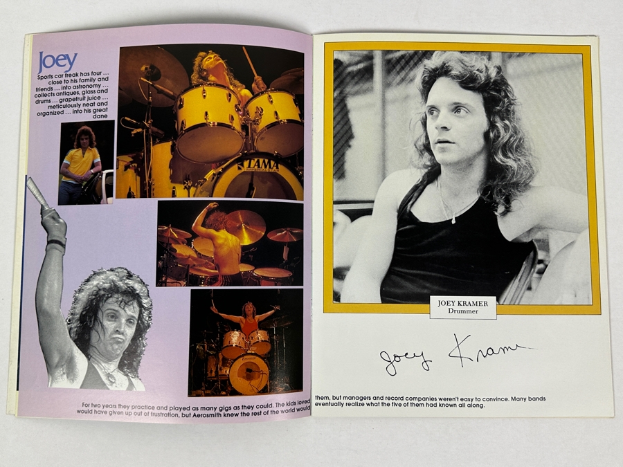 JUST ADDED - Vintage 1977 Aerosmith Official Concert Tour Program 8.5 X 11 [Photo 4]