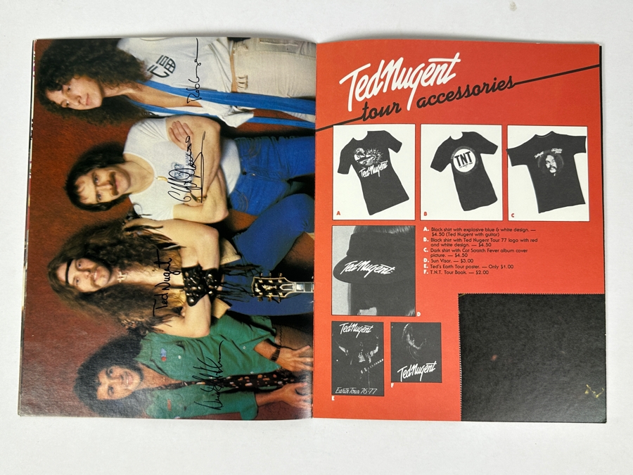 JUST ADDED - Vintage 1977 Ted Nugent Official TNT Concert Tour Program 8.5 X 11 [Photo 7]