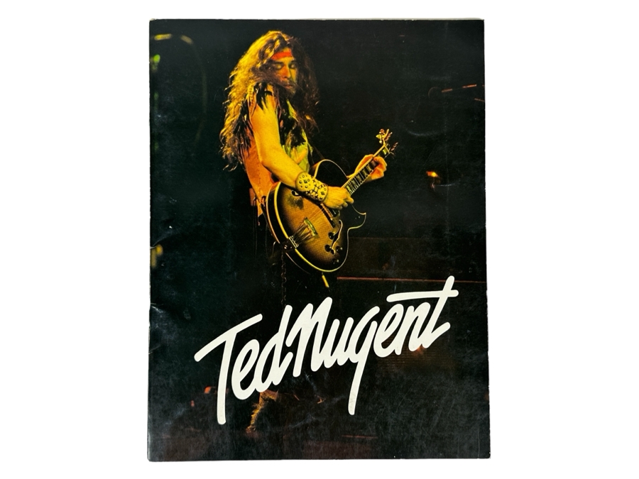 JUST ADDED - Vintage 1977 Ted Nugent Official TNT Concert Tour Program 8.5 X 11