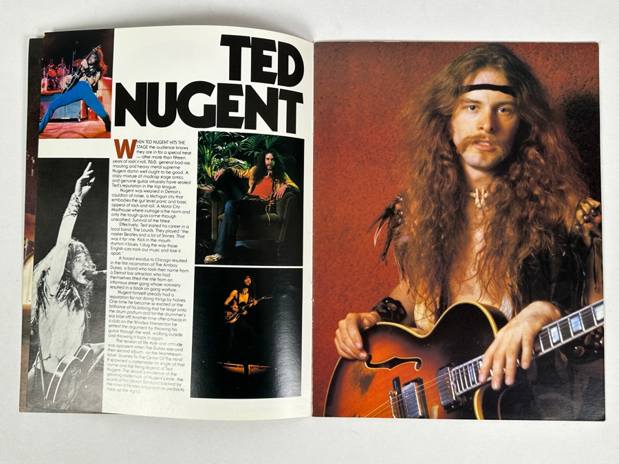 JUST ADDED - Vintage 1977 Ted Nugent Official TNT Concert Tour Program 8.5 X 11 [Photo 4]