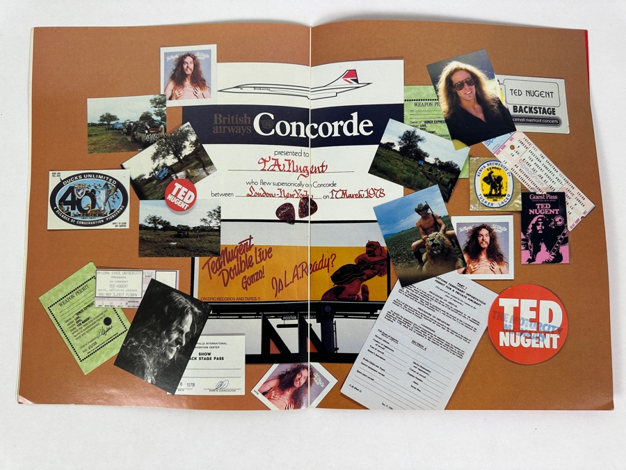 JUST ADDED - Vintage 1978 Ted Nugent Official TNT Concert Tour Program 9 X 12	 [Photo 8]