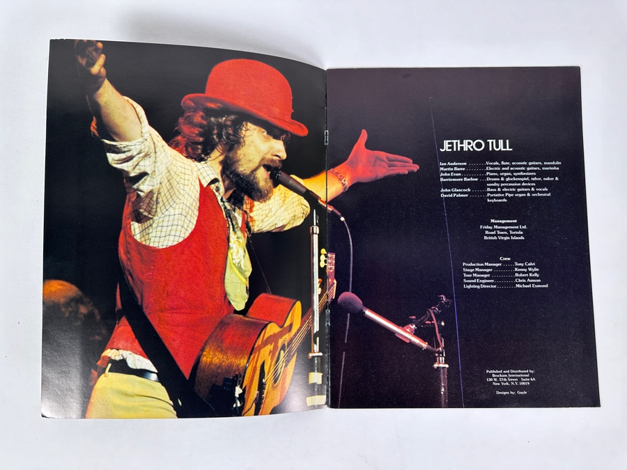 JUST ADDED - Vintage 1978 Jethro Tull Official North American Concert Tour Program [Photo 2]