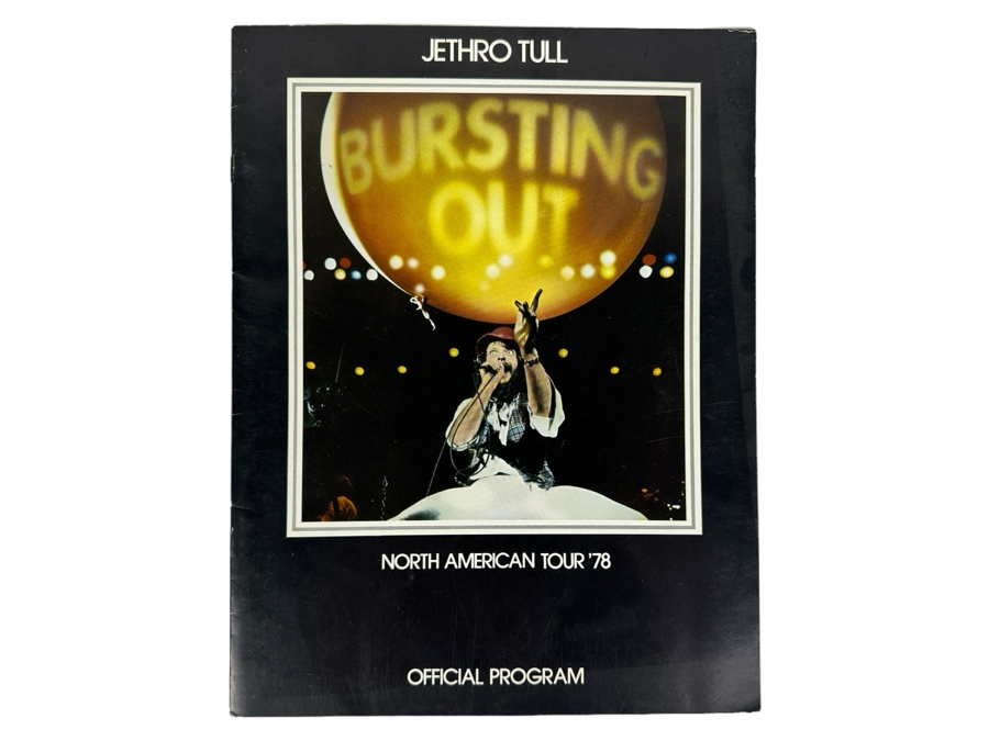 JUST ADDED - Vintage 1978 Jethro Tull Official North American Concert Tour Program
