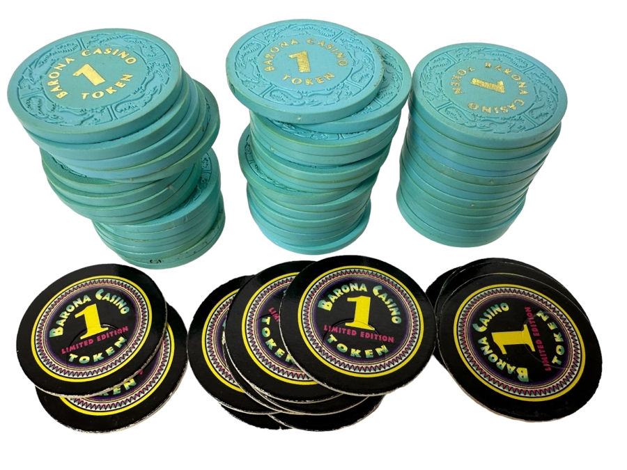 Barona Casino Plastic Tokens / Limited Edition Paper Tokens [Photo 1]