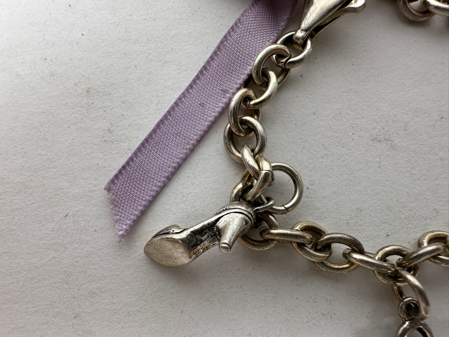 Alejandro Toussier Sterling Silver Charm Bracelet Retails $110 [Photo 6]
