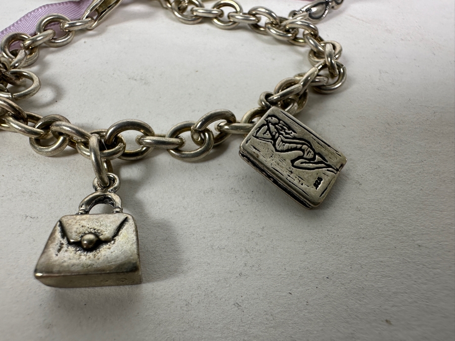 Alejandro Toussier Sterling Silver Charm Bracelet Retails $110 [Photo 4]