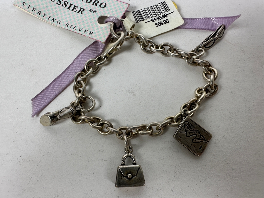Alejandro Toussier Sterling Silver Charm Bracelet Retails $110 [Photo 3]