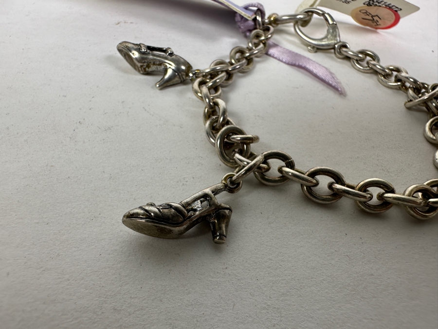 Alejandro Toussier Sterling Silver Charm Bracelet Retails $110 [Photo 4]
