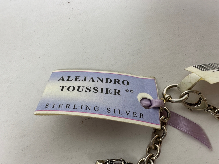 Alejandro Toussier Sterling Silver Charm Bracelet Retails $110 [Photo 6]