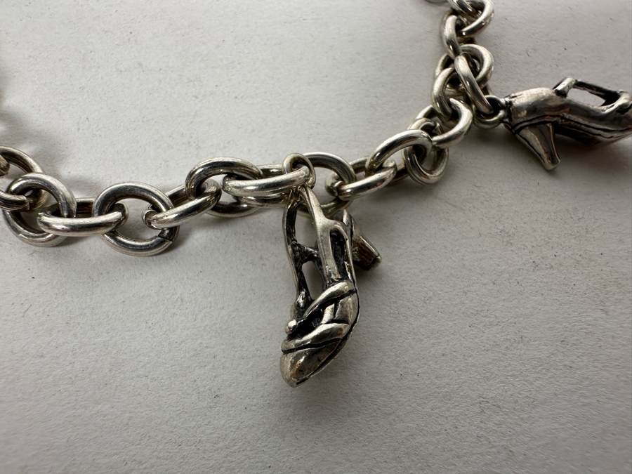 Alejandro Toussier Sterling Silver Charm Bracelet Retails $110 [Photo 4]
