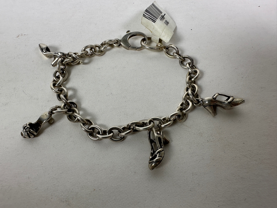 Alejandro Toussier Sterling Silver Charm Bracelet Retails $110 [Photo 3]