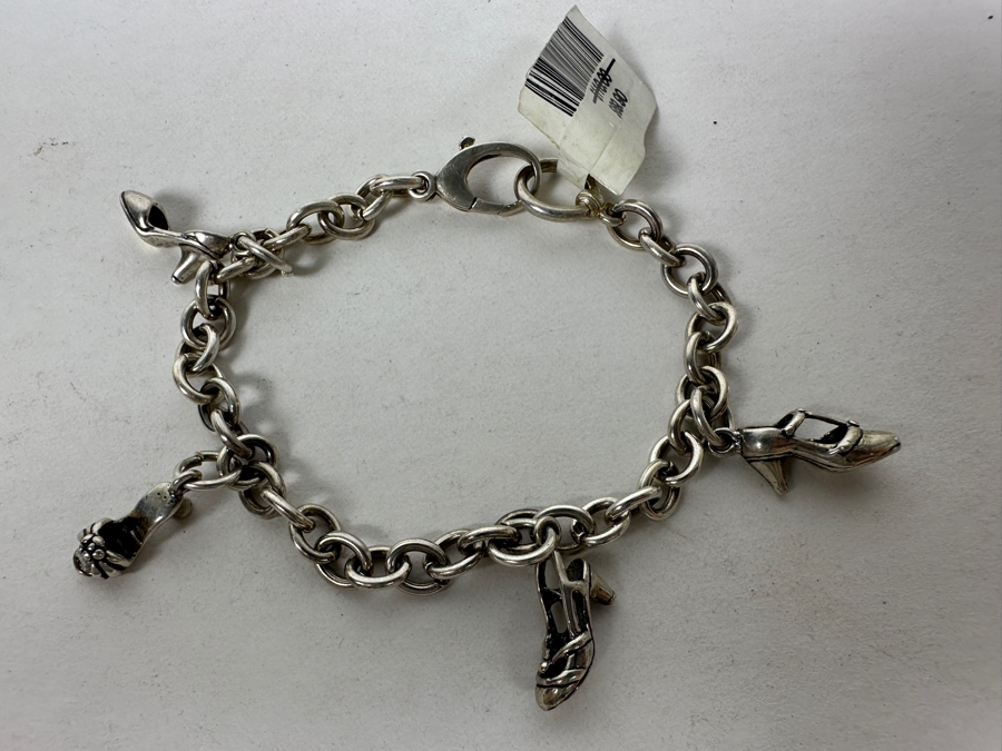 Alejandro Toussier Sterling Silver Charm Bracelet Retails $110 [Photo 2]