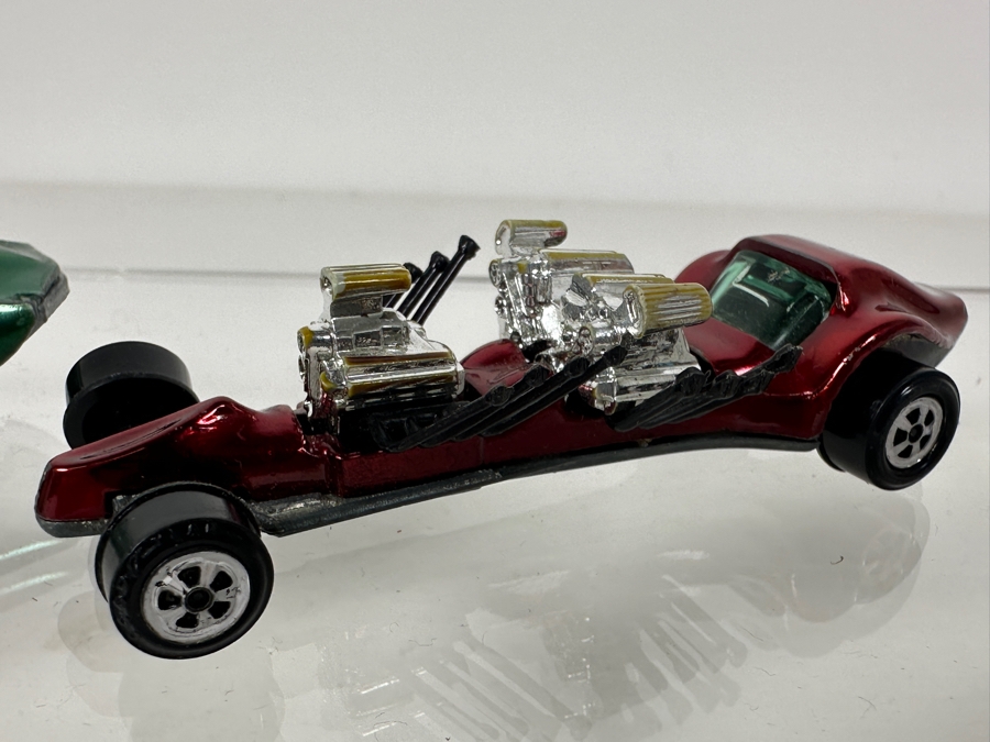 Vintage Pair Of Johnny Lightning Topper Cars: Triple Threat And Vicious Vette [Photo 3]