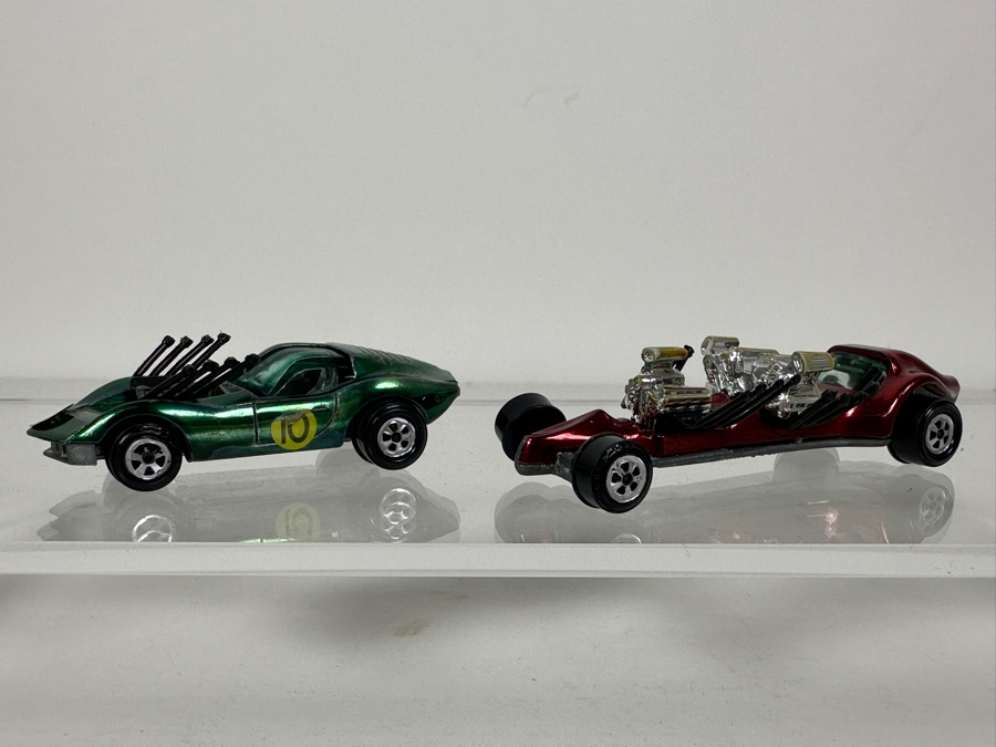 Vintage Pair Of Johnny Lightning Topper Cars: Triple Threat And Vicious Vette [Photo 2]