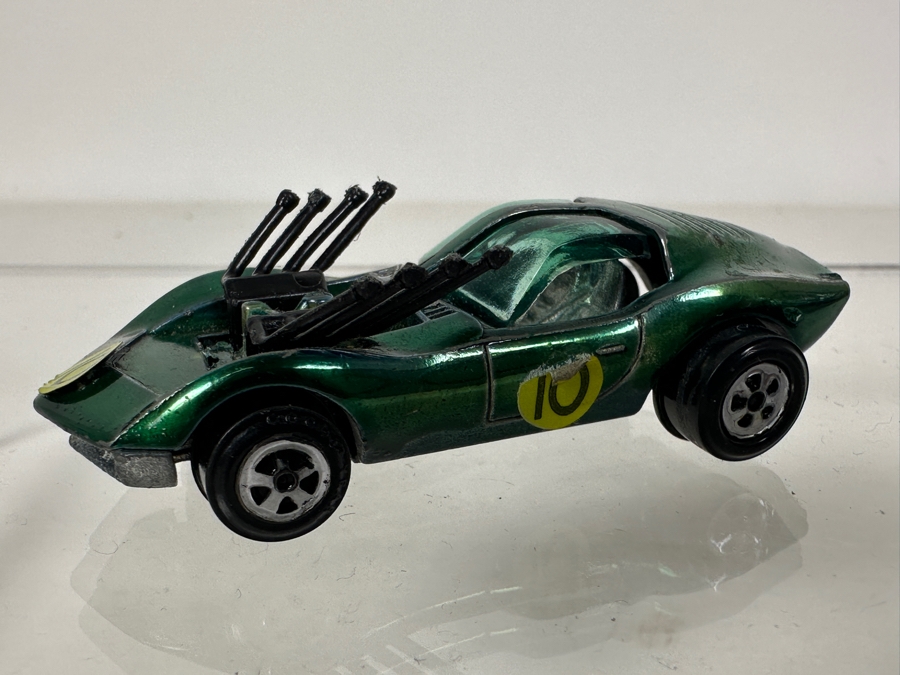 Vintage Pair Of Johnny Lightning Topper Cars: Triple Threat And Vicious Vette [Photo 5]