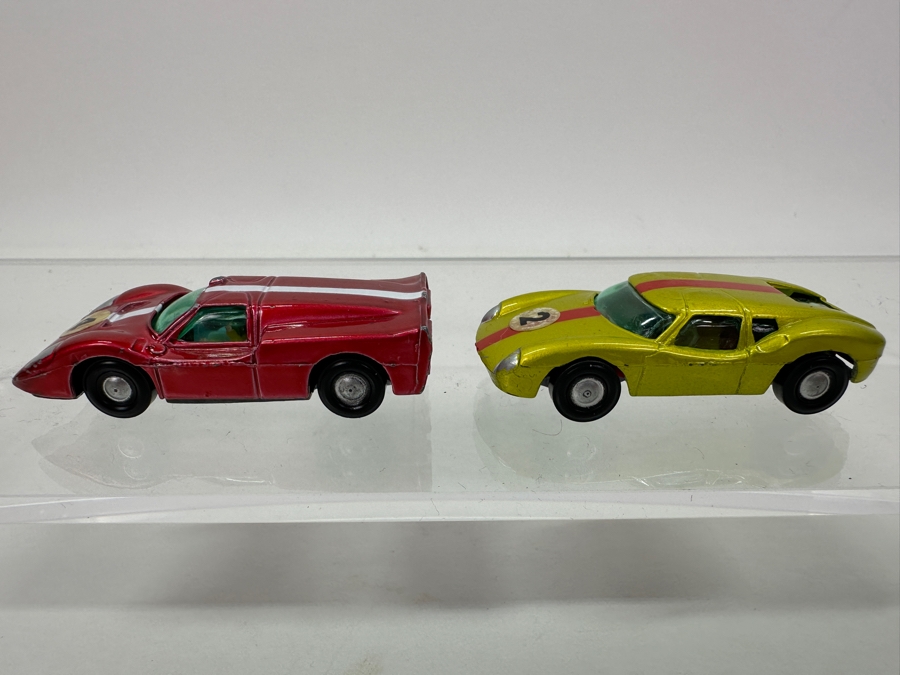 Pair Of Vintage MARX Cars: Ford J & LOLA GT [Photo 3]