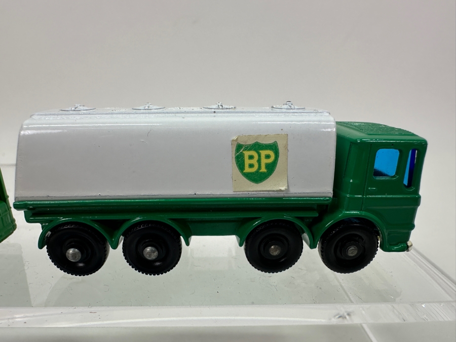 Vintage Matchbox Series By Lesney: No. 5 Routemaster Bus, No. 74 Daimler Bus, No. 32 Leyland Petrol Tanker, No. 61 Alvis Stalwart, Husky Guy Warrior Truck [Photo 4]