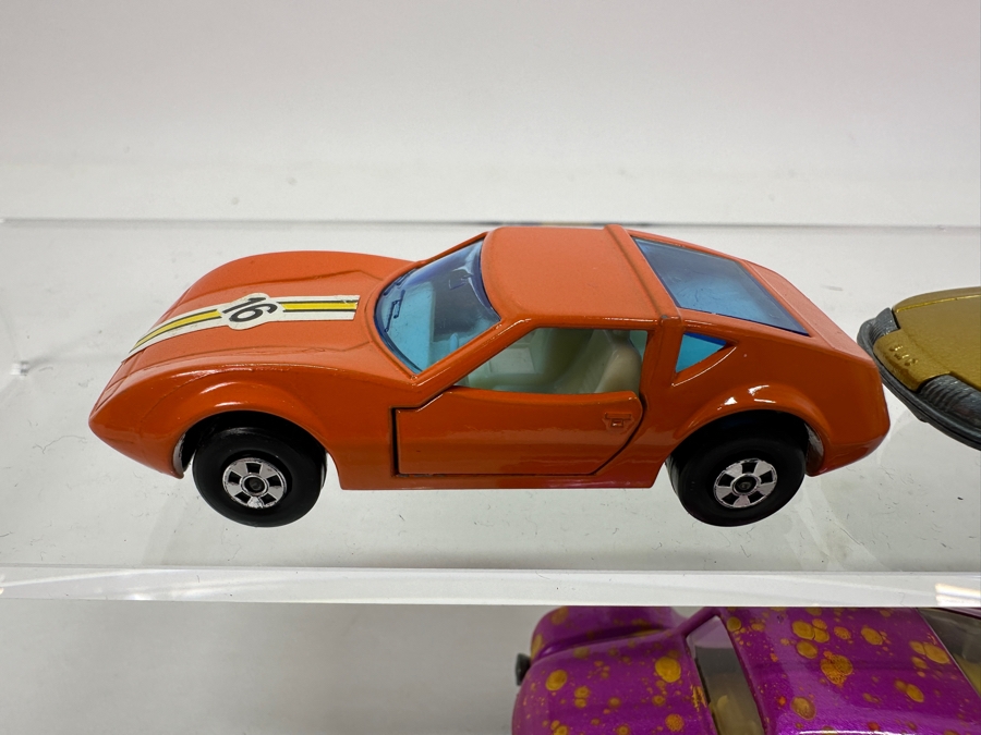Vintage Matchbox Series Superfast Cars: 1969 BMC 1800 Pininfarina, 1970 No. 30 Beach Buggy, 1973 No. 3 Monteverdi Hai [Photo 3]