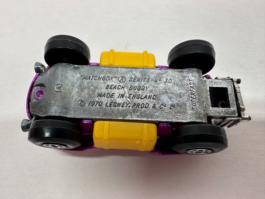 Vintage Matchbox Series Superfast Cars: 1969 BMC 1800 Pininfarina, 1970 No. 30 Beach Buggy, 1973 No. 3 Monteverdi Hai [Photo 8]