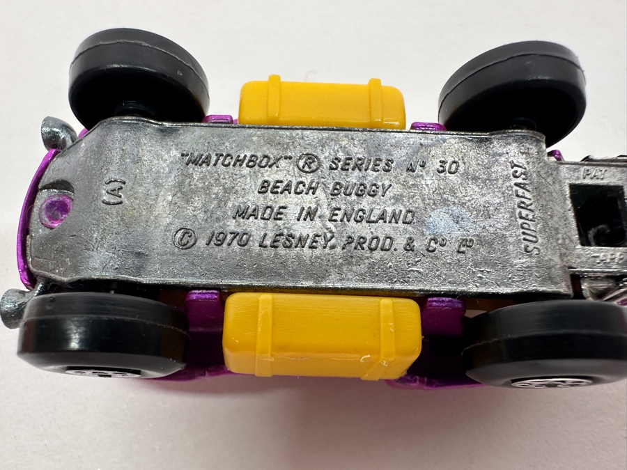 Vintage Matchbox Series Superfast Cars: 1969 BMC 1800 Pininfarina, 1970 No. 30 Beach Buggy, 1973 No. 3 Monteverdi Hai [Photo 7]