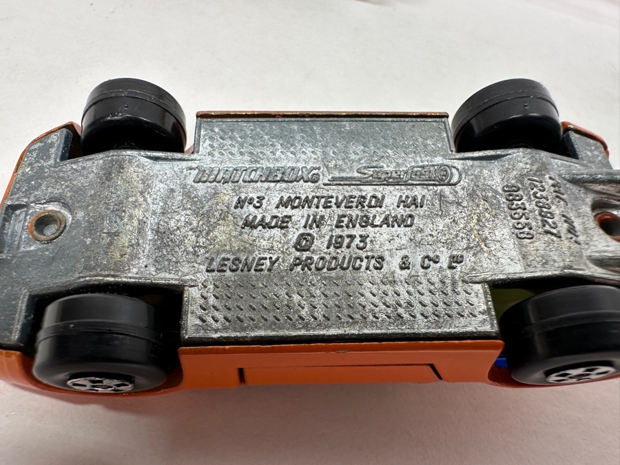 Vintage Matchbox Series Superfast Cars: 1969 BMC 1800 Pininfarina, 1970 No. 30 Beach Buggy, 1973 No. 3 Monteverdi Hai [Photo 5]