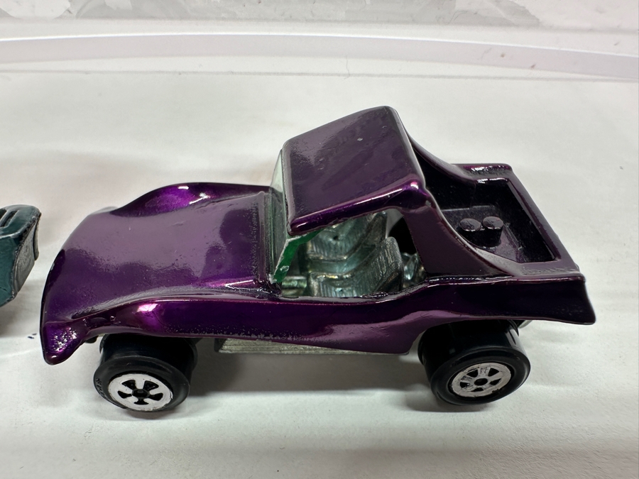 Four Vintage 1960s/70s Johnny Lightning Topper Redline Cars: Custom Turbine, Frantic Ferrari, Custom Dragster & Sand Stormer [Photo 8]