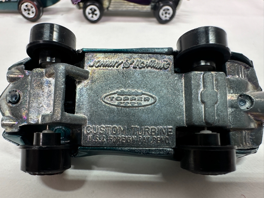 Four Vintage 1960s/70s Johnny Lightning Topper Redline Cars: Custom Turbine, Frantic Ferrari, Custom Dragster & Sand Stormer [Photo 10]