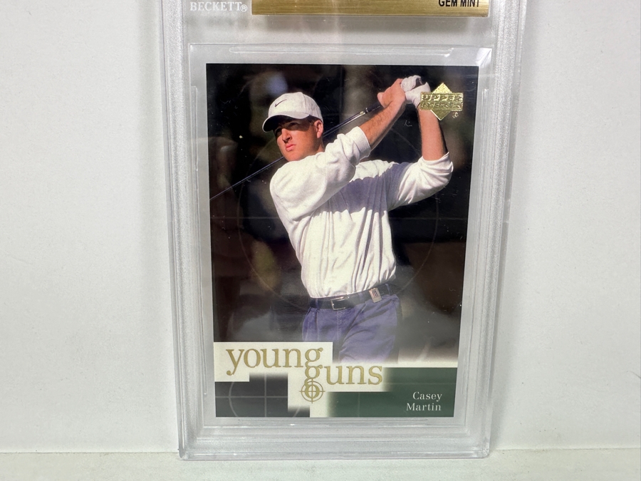 2001 Upper Deck Golf #81 Casey Martin Young Guns #81 GEM MINT 9.5 Beckett Graded Golf Card [Photo 2]
