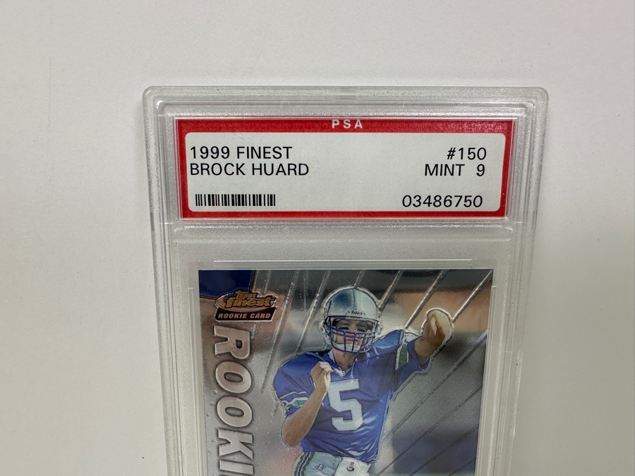 1999 Finest Brock Huard Rookie #150 MINT 9 PSA Graded Football Card [Photo 3]