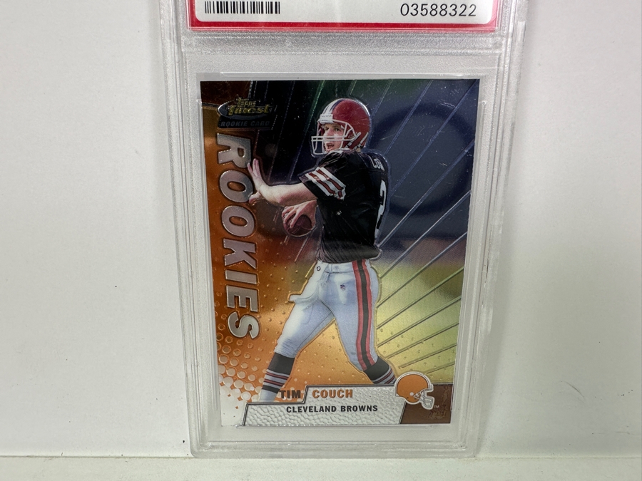 1999 Finest Tim Couch #164 MINT 9 PSA Graded Football Card [Photo 2]
