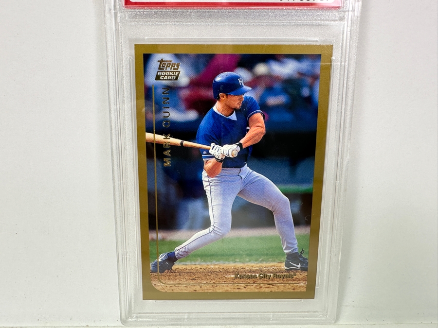 1999 Topps Traded Mark Quinn #T59 NEAR MINT 8 PSA Graded Baseball Card [Photo 2]