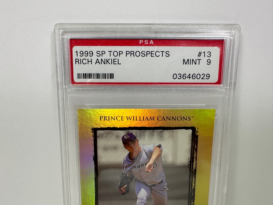 1999 SP Top Prospects Rich Ankiel #13 MINT 9 PSA Graded Baseball Card [Photo 3]