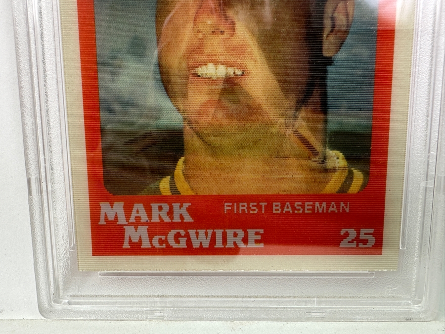 1987 Sporflics Rookies Mark McGwire #13 MINT 9 PSA Graded Baseball Card [Photo 3]