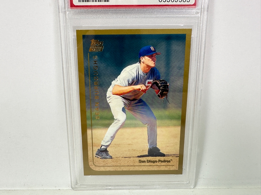 1999 Topps Traded Sean Burroughs #T40 MINT 9 PSA Graded Baseball Card [Photo 2]