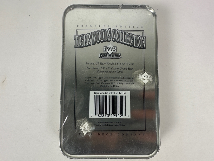 Tiger Woods Collection Upper Deck Collectibles Factory Sealed Cards Includes 25 Tiger Woods Cards Premiere Edition 2001 Golf Cards Factory Sealed [Photo 3]