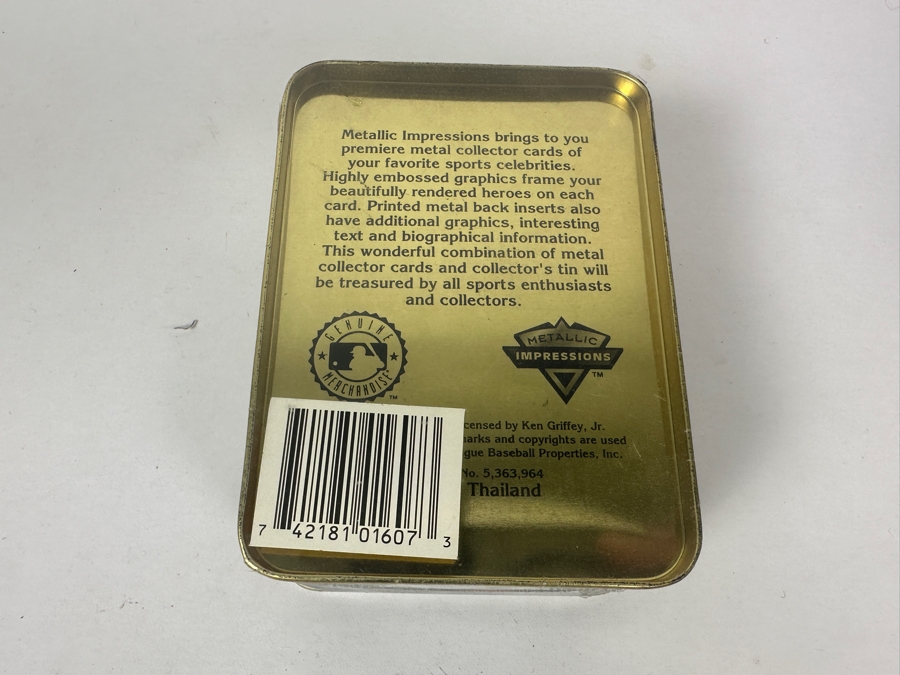 Ken Griffey Jr. Metallic Impressions Baseball Cards Factory Sealed [Photo 4]