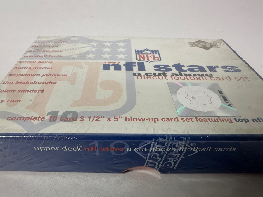1997 Upper Deck NFL Stars Die Cut Football Card Set Factory Sealed [Photo 2]