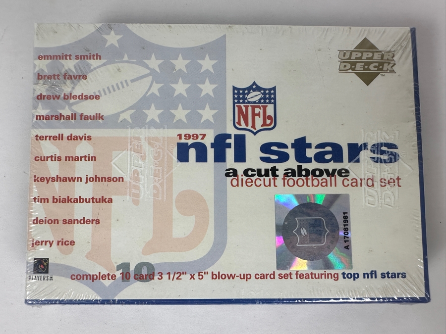 1997 Upper Deck NFL Stars Die Cut Football Card Set Factory Sealed