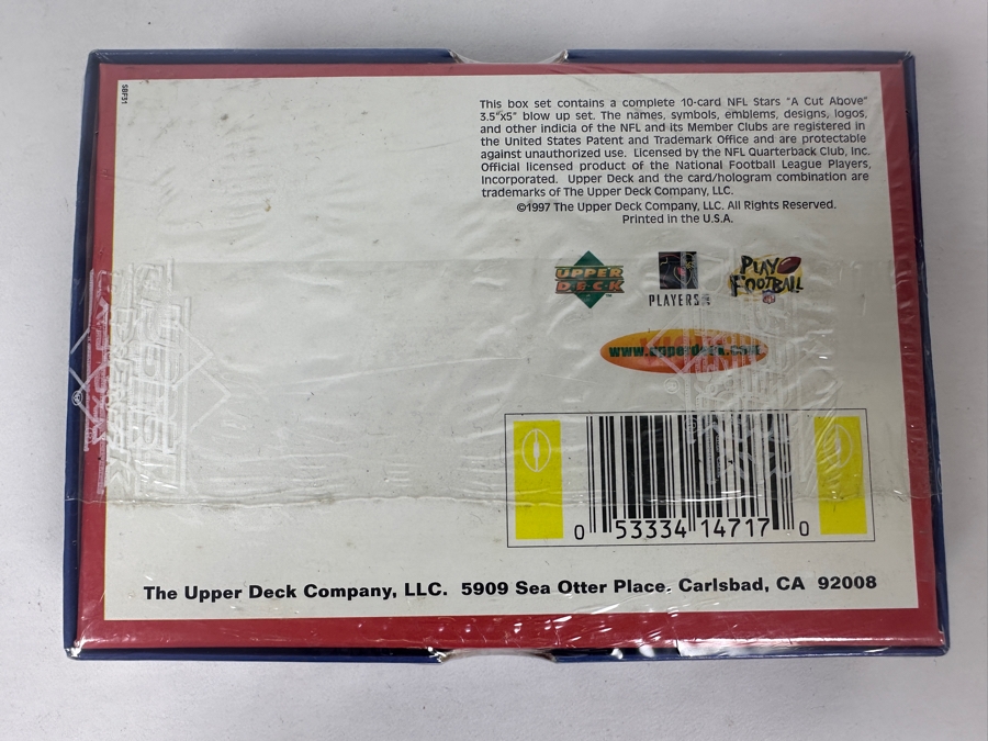 1997 Upper Deck NFL Stars Die Cut Football Card Set Factory Sealed [Photo 3]
