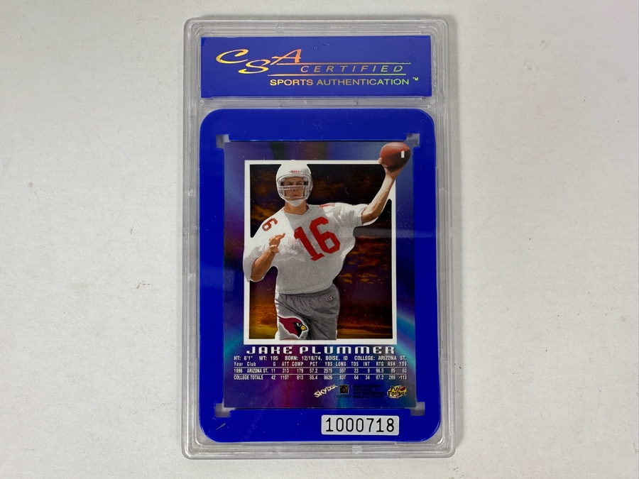 1997 Jake Plummer EX-2000 Rookie Card Arizona Cardinals CSA Graded 9 [Photo 3]