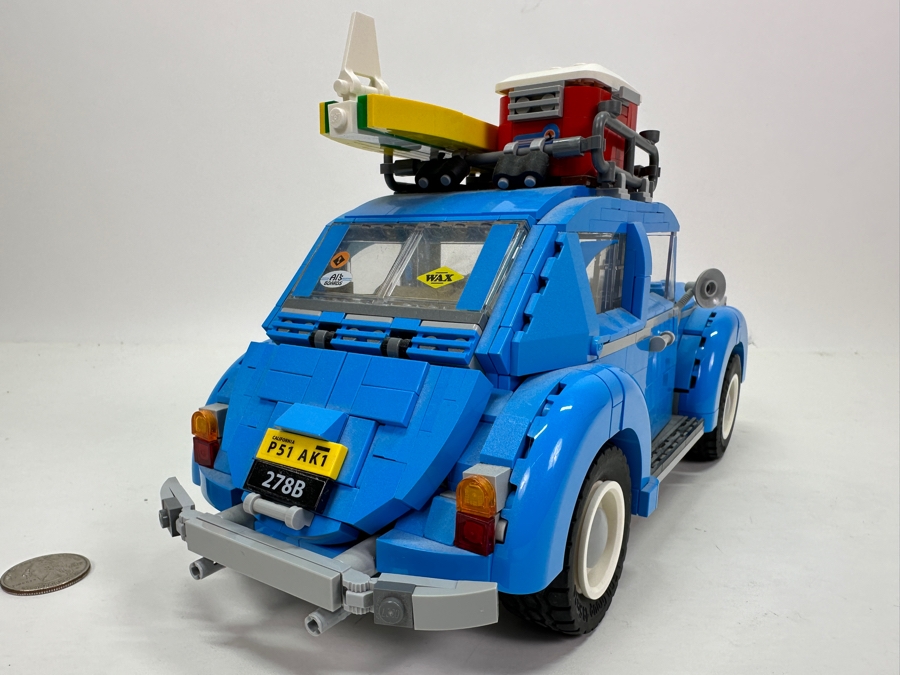 Lego Creator Volkswagen Beetle Car With Surfboard 10252 12W X 6.5H [Photo 7]
