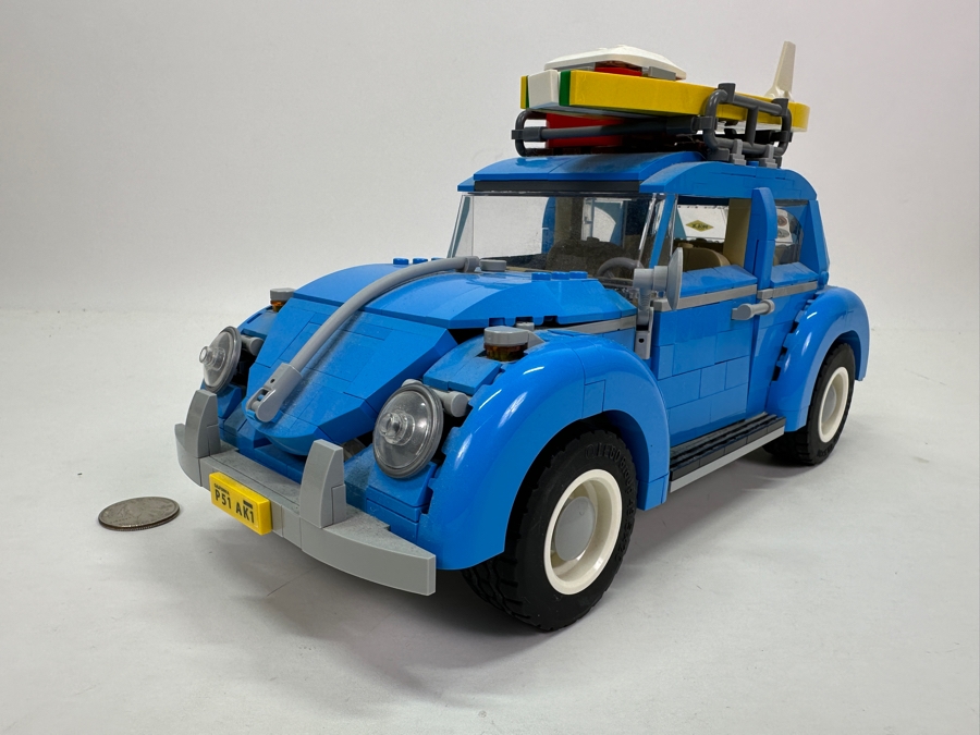 Lego Creator Volkswagen Beetle Car With Surfboard 10252 12W X 6.5H [Photo 4]