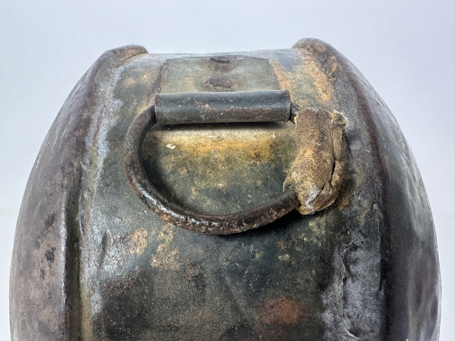 Antique Civil War Soldier Metal Canteen Drum 9.5W X 11H [Photo 6]