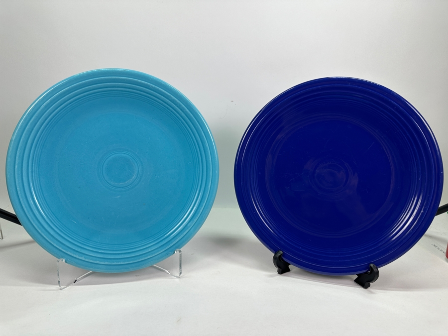 Fiesta Fiestaware - (2) Large 14.25'W Charger Plates & (1) 12.25'W Plate [Photo 3]