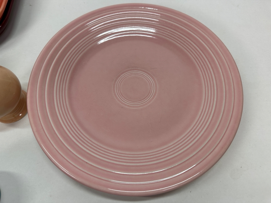 Fiesta Fiestaware - Large Set Of Colorful Cups & Saucers, Bowls, Plates And Salt & Pepper Shakers 42 Pieces [Photo 23]